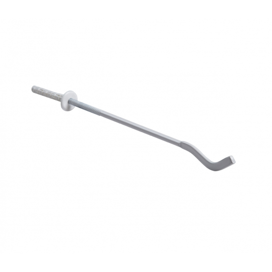 Кронштейн для радиатора с дюбелем анкерный 7x300 мм белый