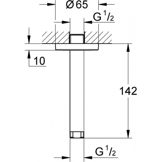 Кронштейн для верхнего душа GROHE Rainshower 28724000