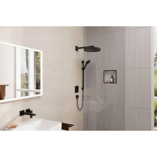 Кронштейн для верхнего душа HANSGROHE Square 27694670 38,9 см, матовый чёрный