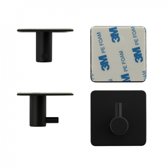 Крючок BRIMIX 5355 с 1 крючком чёрный