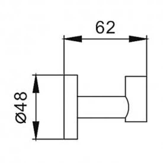 Крючок FRAP F1705-1 одинарный