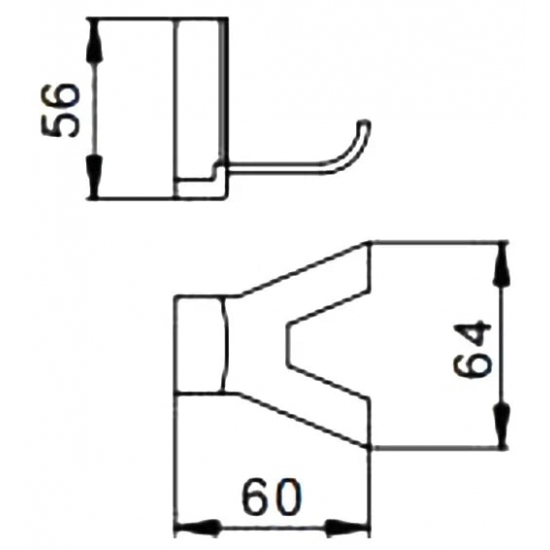 Крючок FRAP F1805-2 двойной