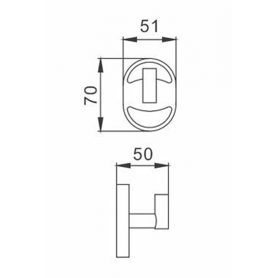 Крючок FRAP F1905-1 одинарный