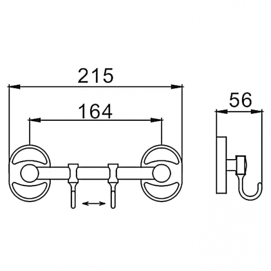 Крючок FRAP F1915-2 с 2 крючками