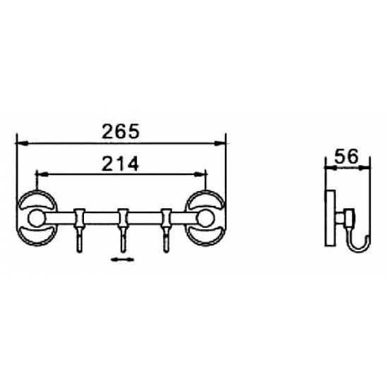 Крючок FRAP F1915-3 с 3 крючками