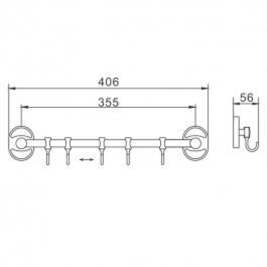 Крючок FRAP F1915-5 с 5 крючками