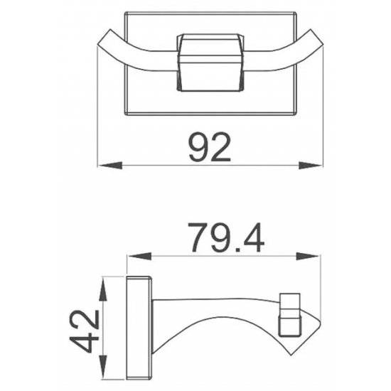 Крючок GAPPO G0705-20 двойной