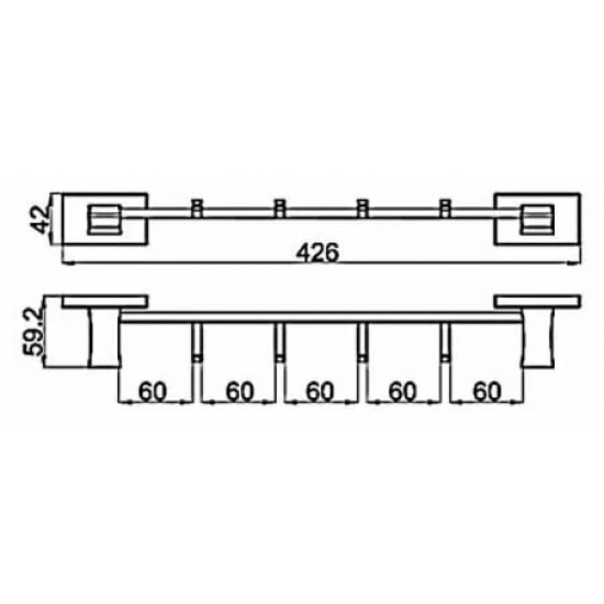Крючок GAPPO G0716-40 с 4 крючками