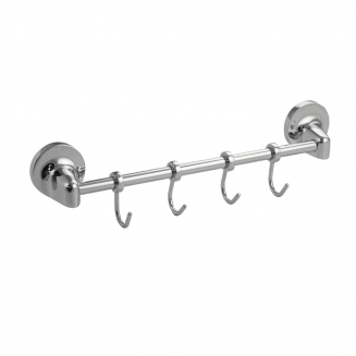 Крючок GFmark GF-1114 с 4 крючками прямая с универсальным креплением