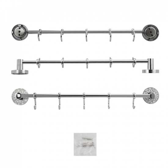 Крючок GFmark GF-3215 с 5 крючками прямая с белой мозаикой