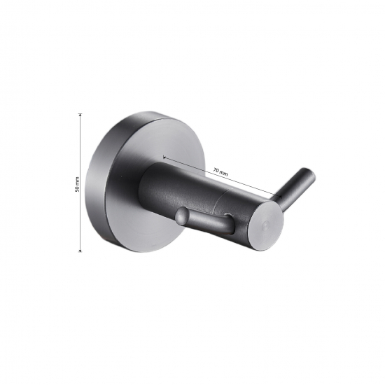 Крючок GFmark GF-78114 с 2 крючками графит