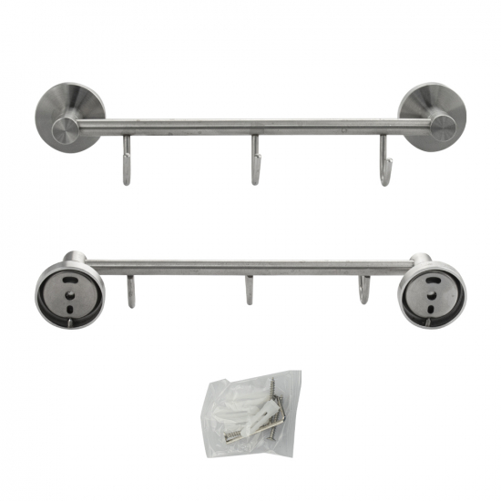 Крючок GFmark GF-80204 с 3 крючками прямая нержавеющая сталь