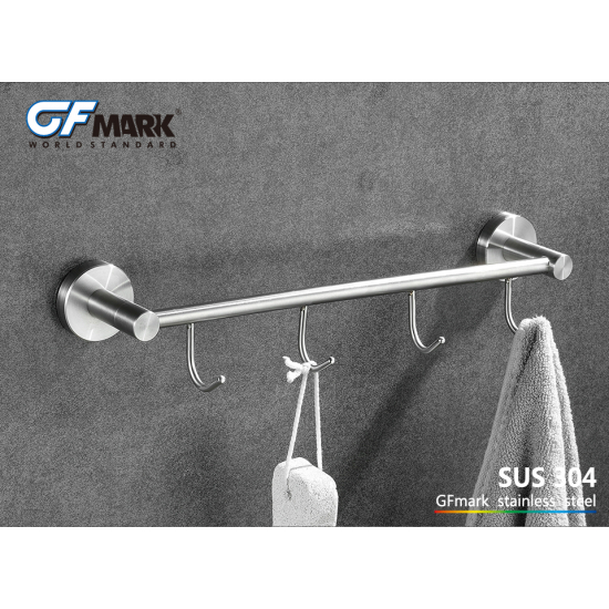 Крючок GFmark GF-80205 с 4 крючками прямая нержавеющая сталь