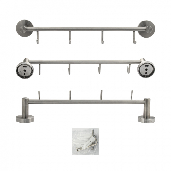 Крючок GFmark GF-80205 с 4 крючками прямая нержавеющая сталь