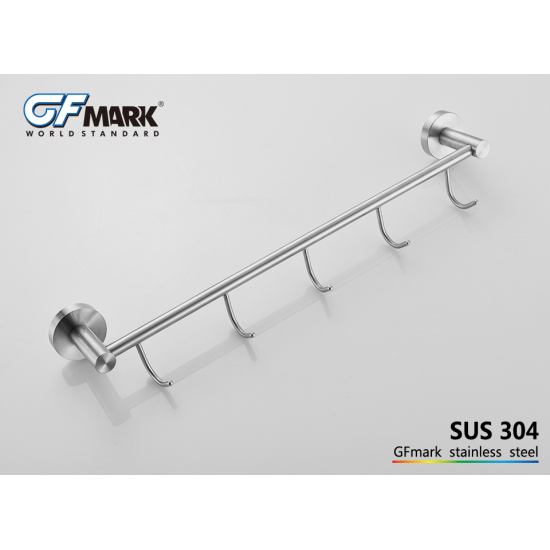 Крючок GFmark GF-80206 с 5 крючками прямая нержавеющая сталь