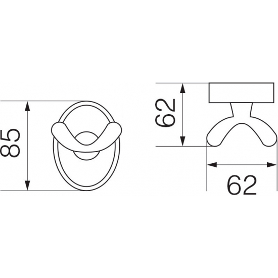 Крючок VERAGIO Bonjour VR.BNR-7832.BR бронза