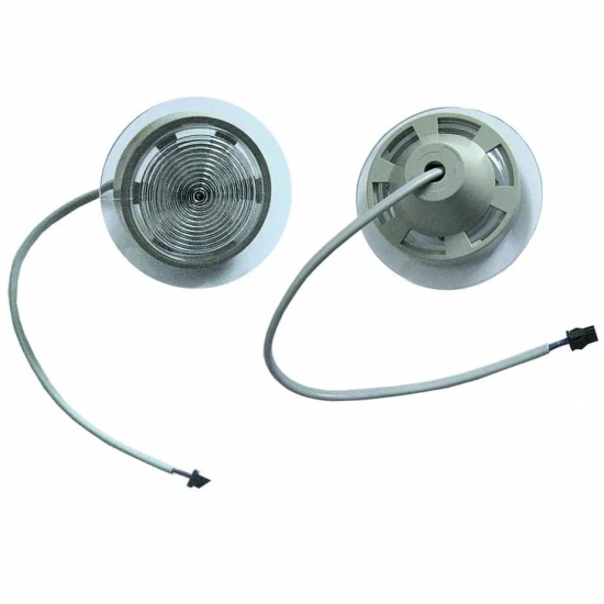 Лампа верхняя  ERLIT для душевых кабин 4 яркие светодиода, 59 мм, 12В, 12Вт