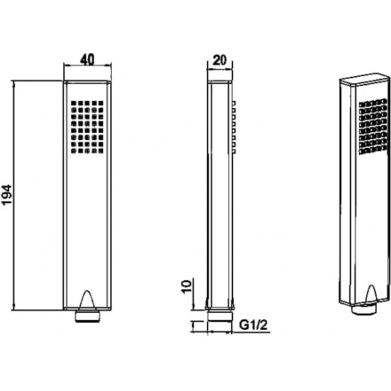Лейка для душа ALLEN BRAU Infinity 5.21022-31 чёрная