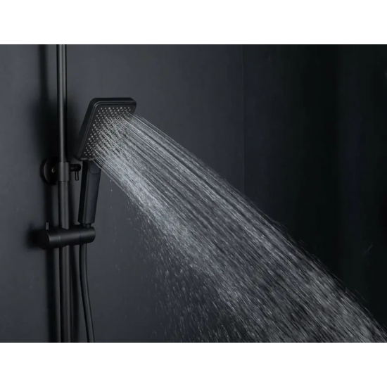 Лейка для душа FRAP F024 чёрная 3 режима