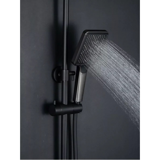 Лейка для душа FRAP F026 оружейная сталь 3 режима