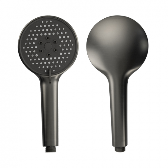 Лейка для душа GFMARK 6077 массажная, графит, 4 режима