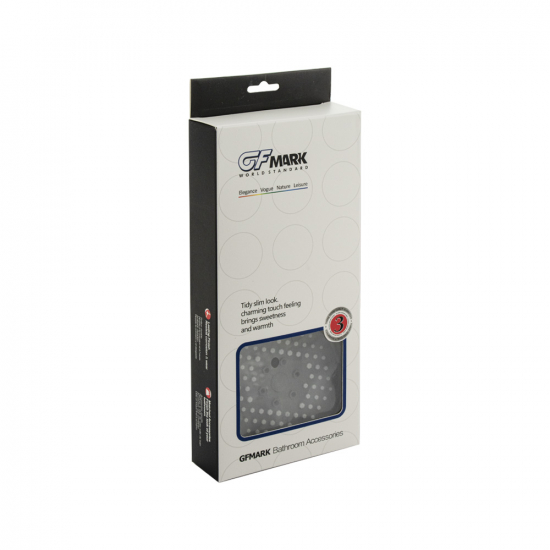 Лейка для душа GFMARK 6077 массажная, графит, 4 режима