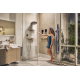 Лейка для душа HANSGROHE Rainfinity 130 26864140 шлифованная бронза