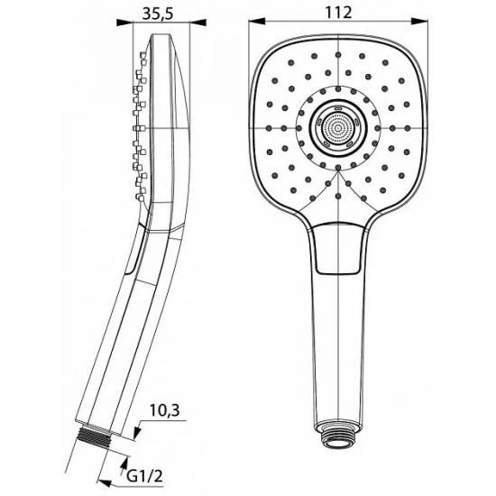 Лейка для душа IDDIS Sena SEN3F00i18