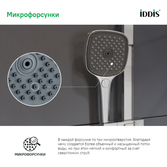 Лейка для душа IDDIS Slide SLI3F0Ci18 хром