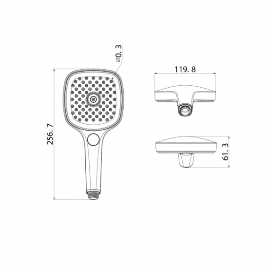Лейка для душа IDDIS Slide SLI3F0Ci18 хром
