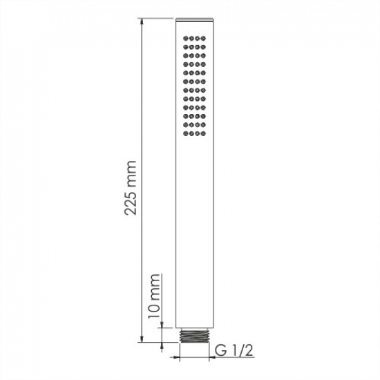 Лейка для душа WASSERKRAFT A217 чёрная