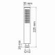 Лейка для душа WASSERKRAFT Glan A209 чёрная