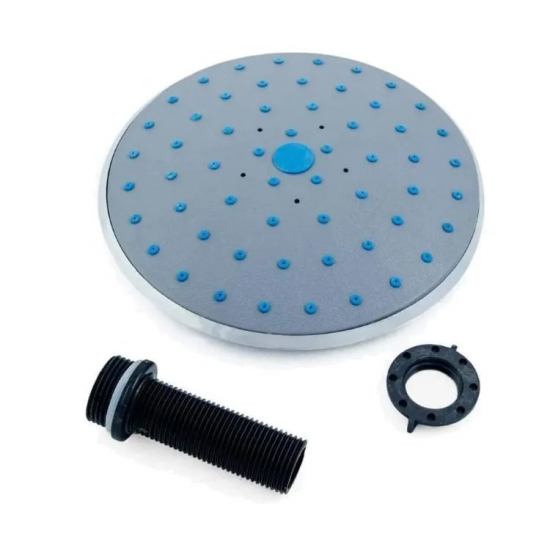 Лейка тропического душа для душевых кабин 15 см + штуцер