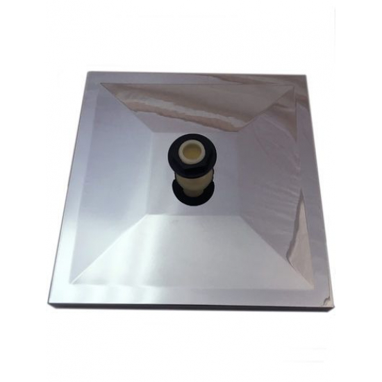 Лейка тропического душа для душевых кабин 20 см квадратная ЛТД 20-02