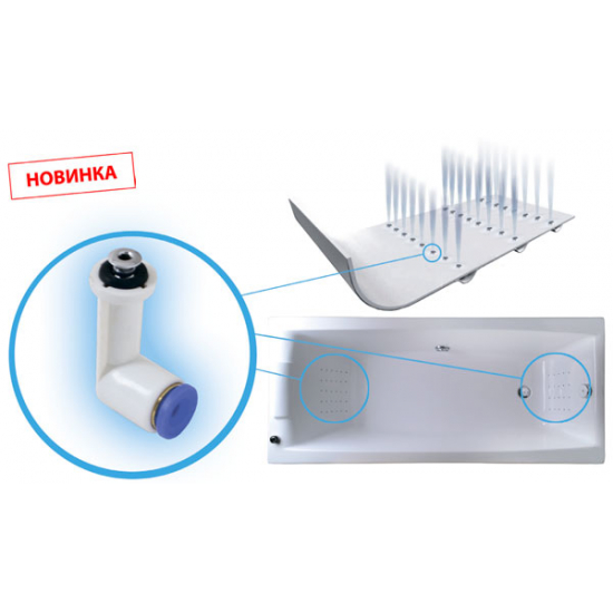 Массаж спины 6 джетов 1МАРКА