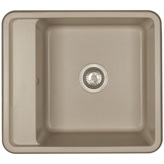 Мойка для кухни АКВАТОН Беллис 57 570х510 мм, серый шёлк, с доской