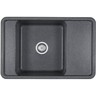 Мойка для кухни АКВАТОН Беллис 78 780х510 мм, графит, с доской