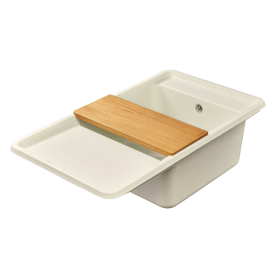 Мойка для кухни АКВАТОН Беллис 78 780х510 мм, жемчуг, с доской