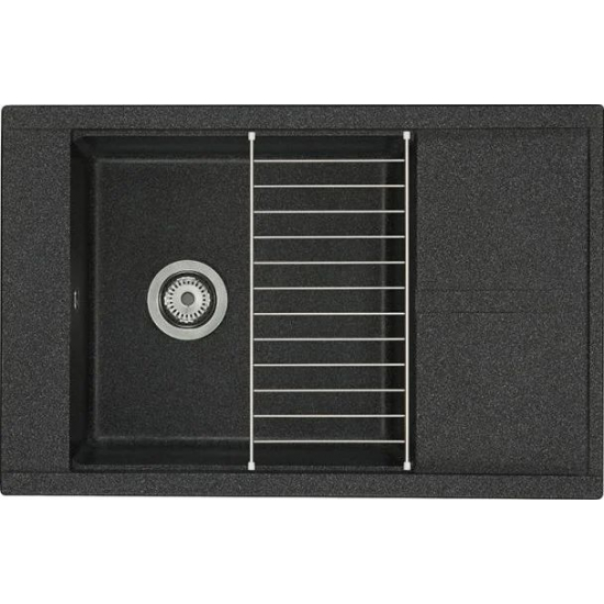 Мойка для кухни АКВАТОН Делия 78 787х516 мм, графит
