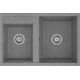 Мойка для кухни АКВАТОН Делия 78 двухчашевая 780х520 мм, серый