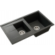 Мойка для кухни АКВАТОН Делия 87 двухчашевая 870х510 мм, графит