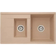 Мойка для кухни АКВАТОН Делия 87 двухчашевая 870х510 мм, латте