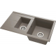 Мойка для кухни АКВАТОН Делия 87 двухчашевая 870х510 мм, серый шёлк