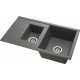 Мойка для кухни АКВАТОН Делия 87 двухчашевая 870х510 мм, серый