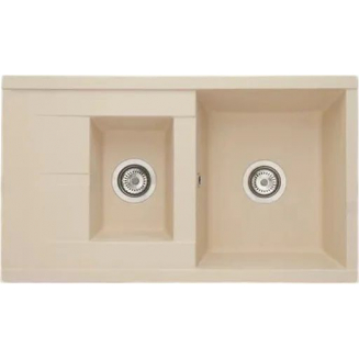 Мойка для кухни АКВАТОН Делия 87 двухчашевая 870х510 мм, шампань