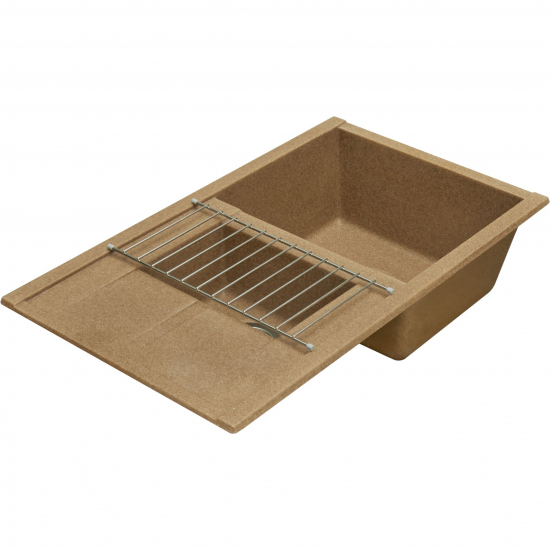 Мойка для кухни АКВАТОН Делия 87 двухчашевая 870х510 мм, терракот