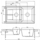 Мойка для кухни АКВАТОН Делия 87 двухчашевая 870х510 мм, терракот