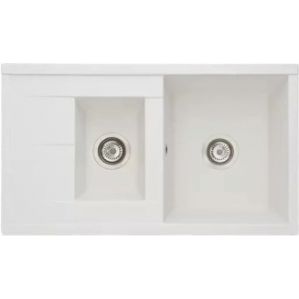 Мойка для кухни АКВАТОН Делия 87 двухчашевая 870х510 мм, жемчуг