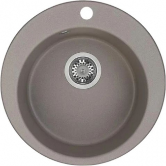 Мойка для кухни АКВАТОН Иверия 48 D=480 мм, серый шёлк