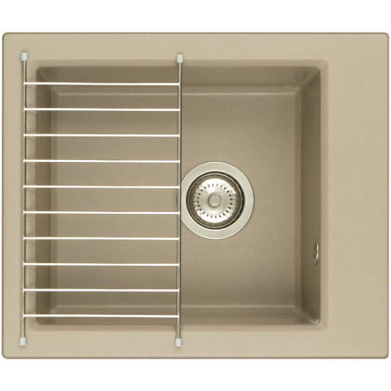 Мойка для кухни АКВАТОН Линеа 43 434х517 мм, серый шёлк